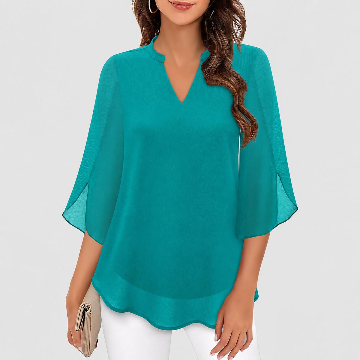 Ella - Leichte Bluse mit besonderen Ärmeldetails