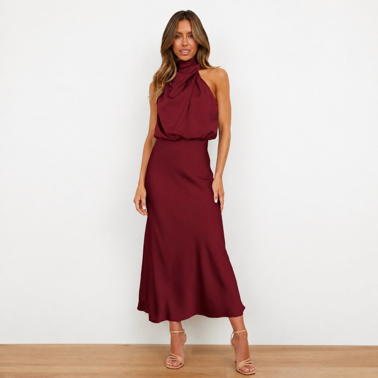 Hansel - Elegantes Cocktail-Midikleid