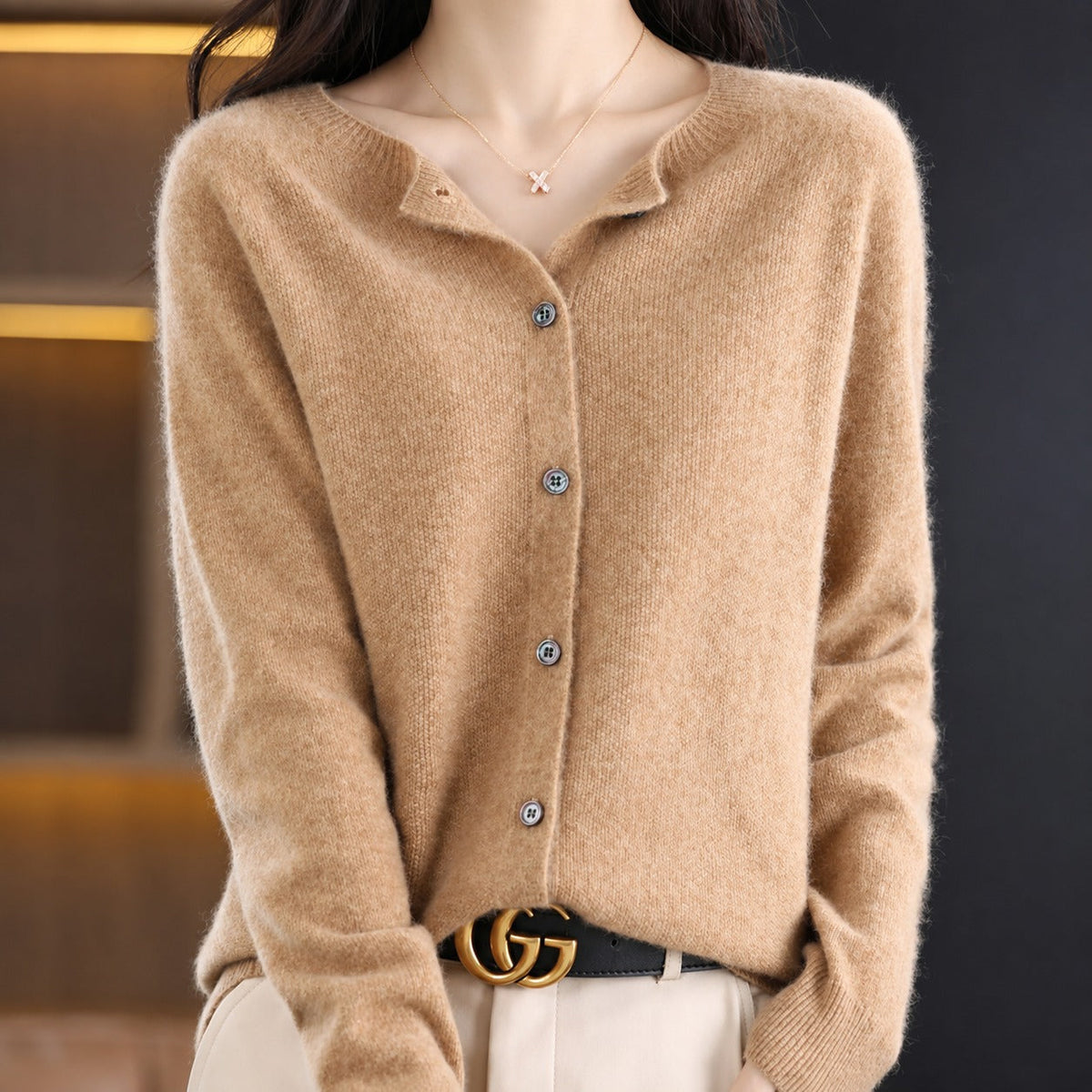 Ina - Schicker Damenpullover mit Rundhalsausschnitt