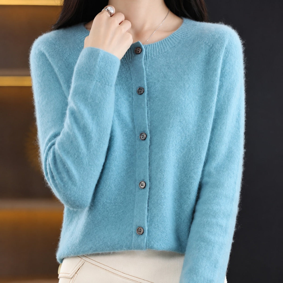 Ina - Schicker Damenpullover mit Rundhalsausschnitt
