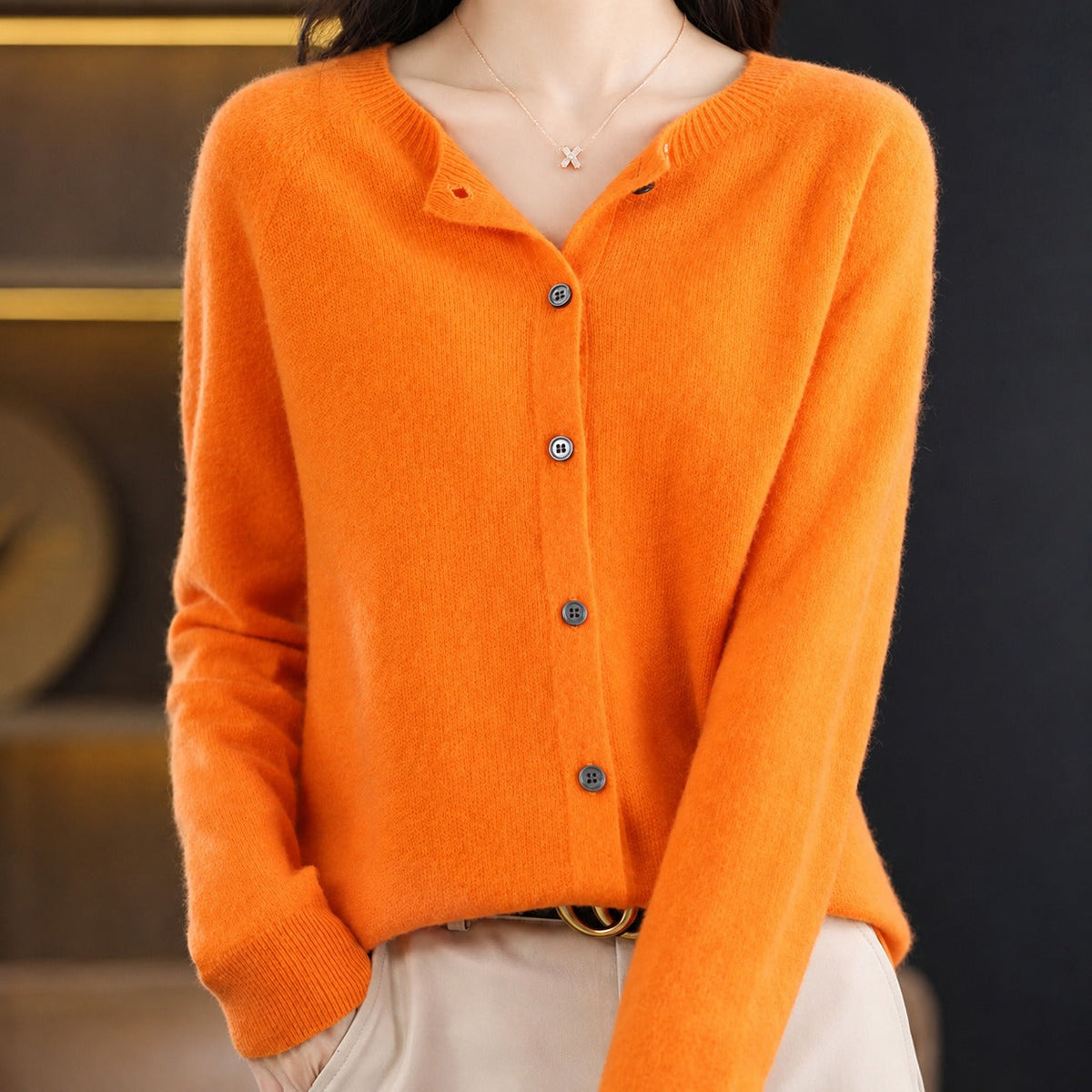 Ina - Schicker Damenpullover mit Rundhalsausschnitt