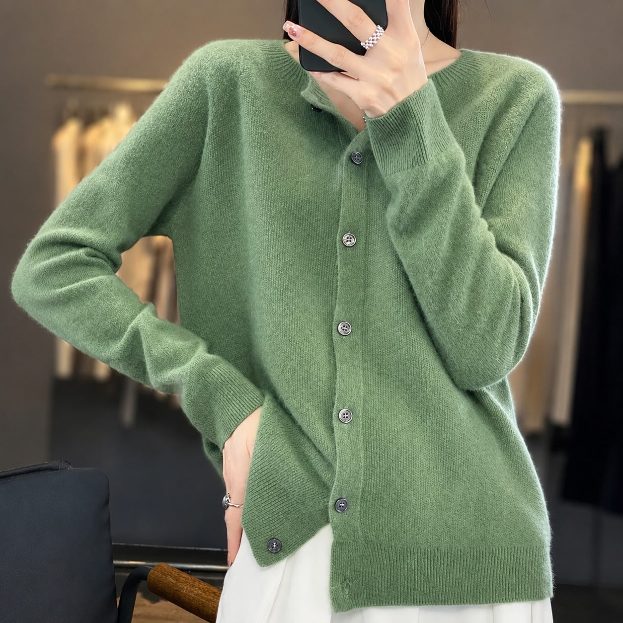Ina - Schicker Damenpullover mit Rundhalsausschnitt