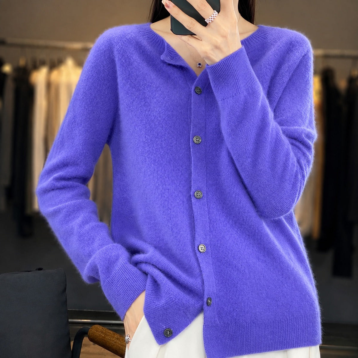 Ina - Schicker Damenpullover mit Rundhalsausschnitt
