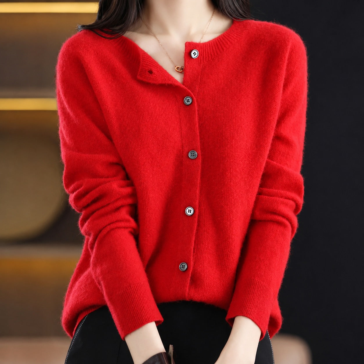 Ina - Schicker Damenpullover mit Rundhalsausschnitt