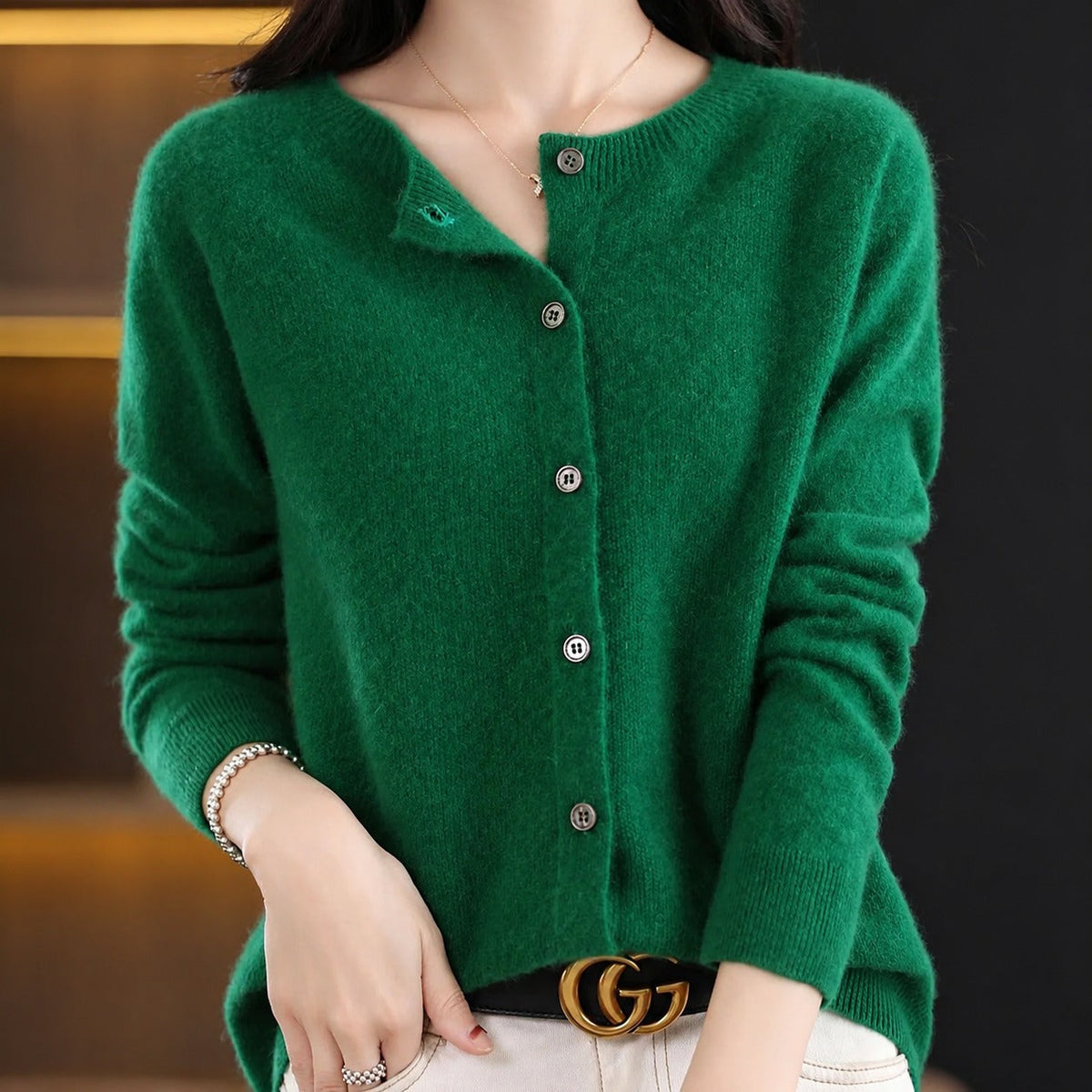 Ina - Schicker Damenpullover mit Rundhalsausschnitt