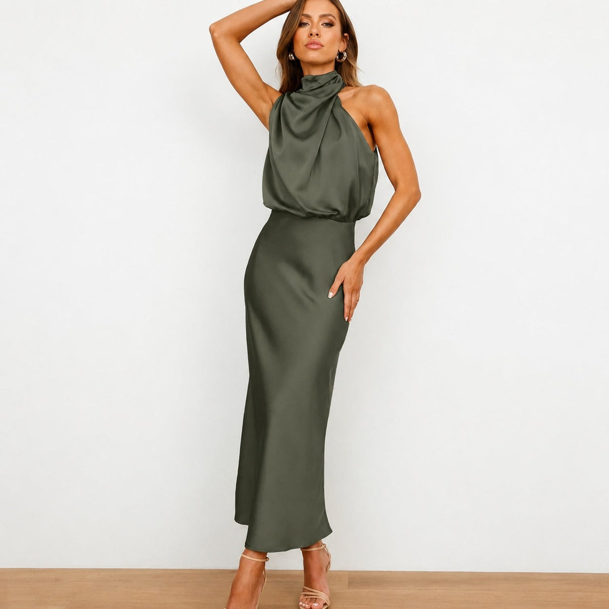 Hansel - Elegantes Cocktail-Midikleid