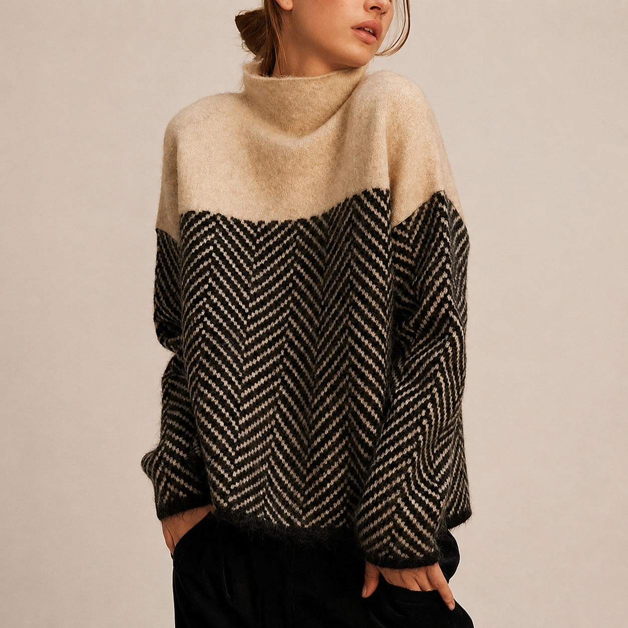 Yancy - Trendiger, warmer Damenpullover