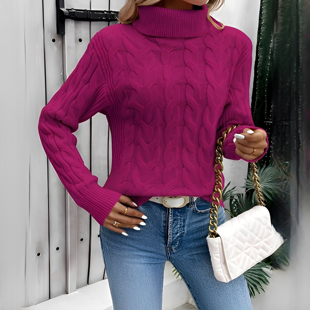 Amélie - Komfortabler und stilvoller Rollkragenpullover