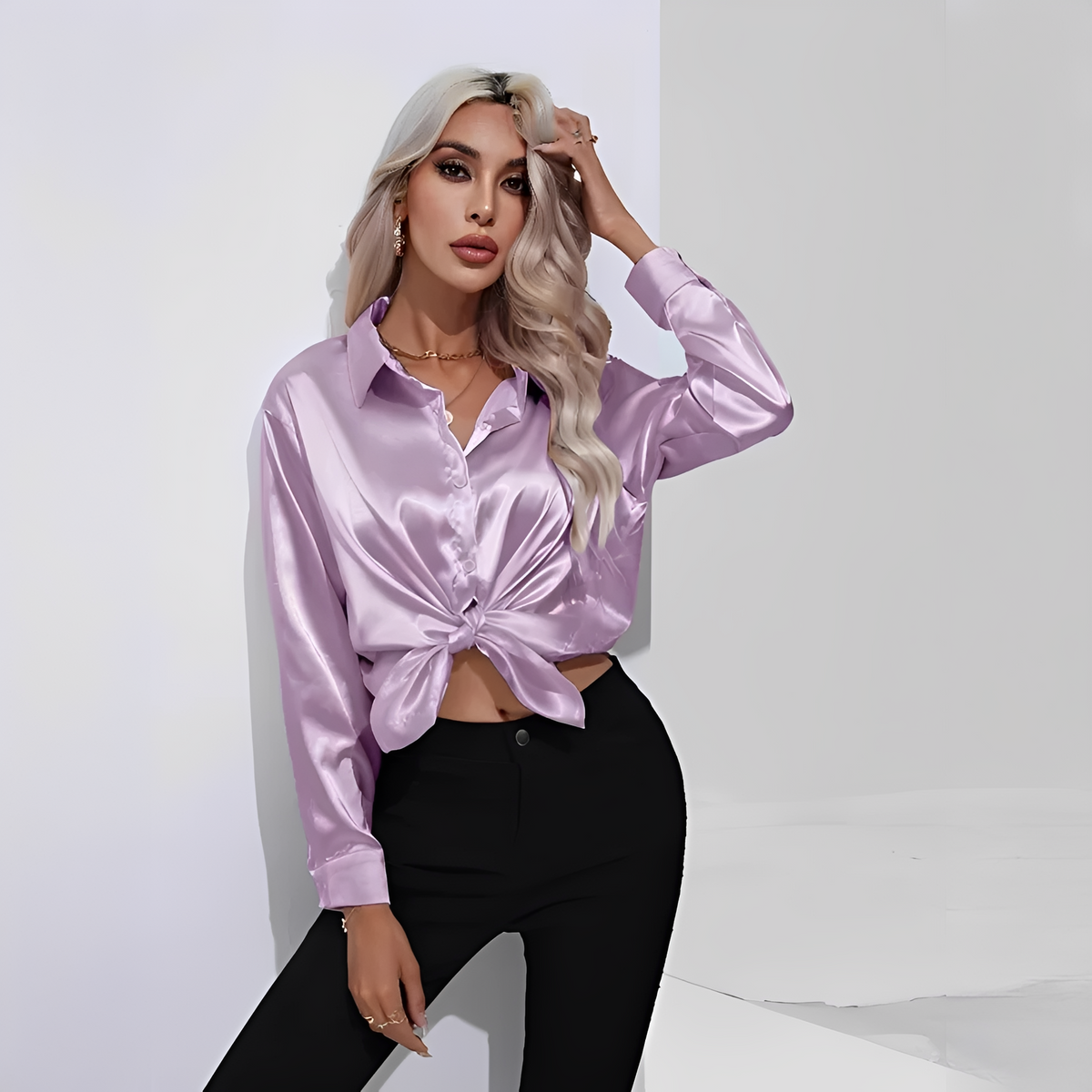 Liliane - Elegante Bluse mit langen Ärmeln