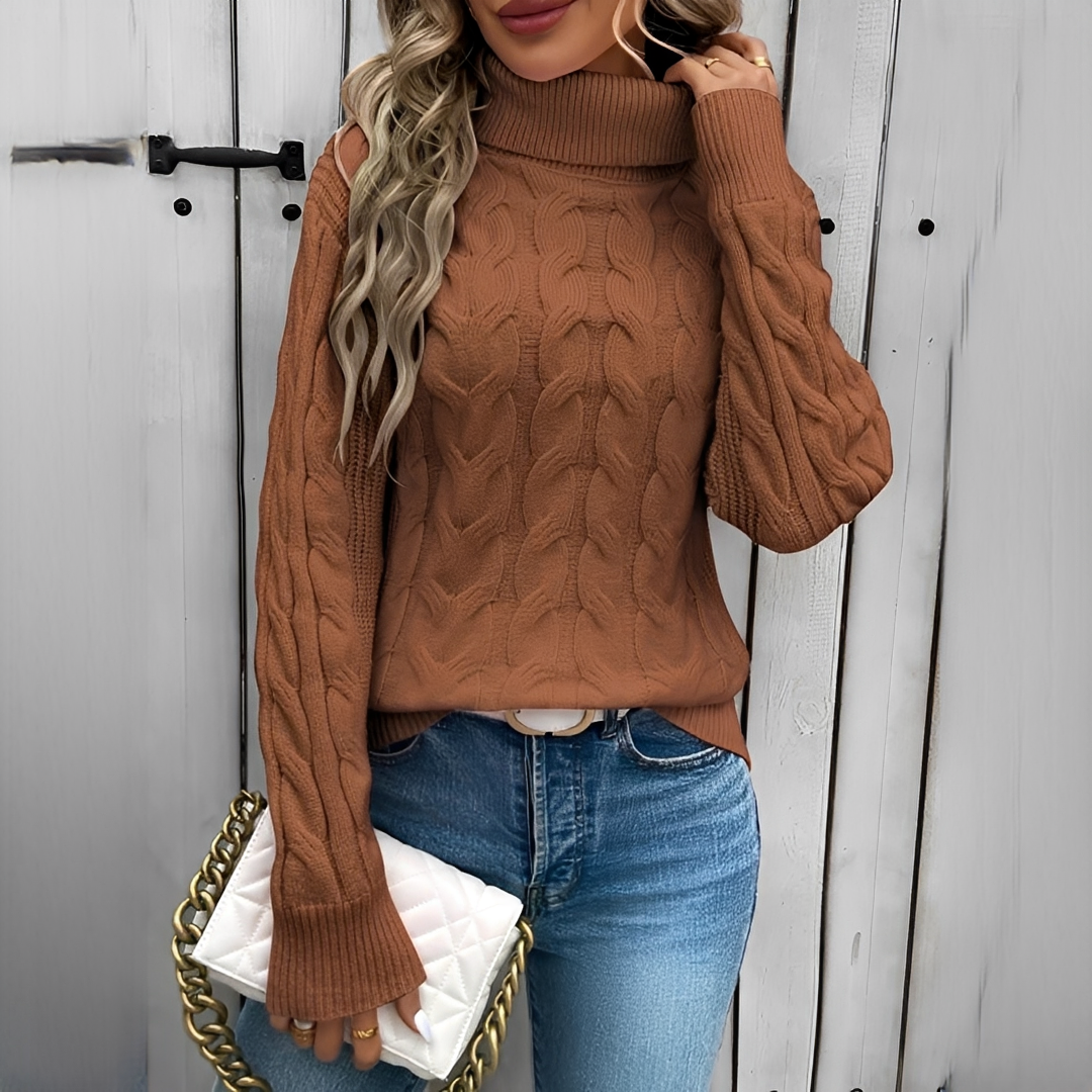 Amélie - Komfortabler und stilvoller Rollkragenpullover