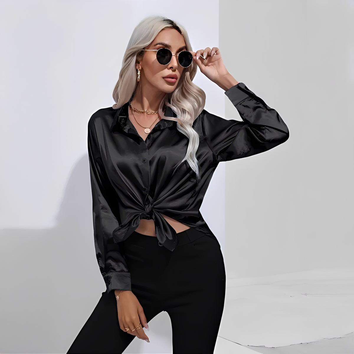 Liliane - Elegante Bluse mit langen Ärmeln