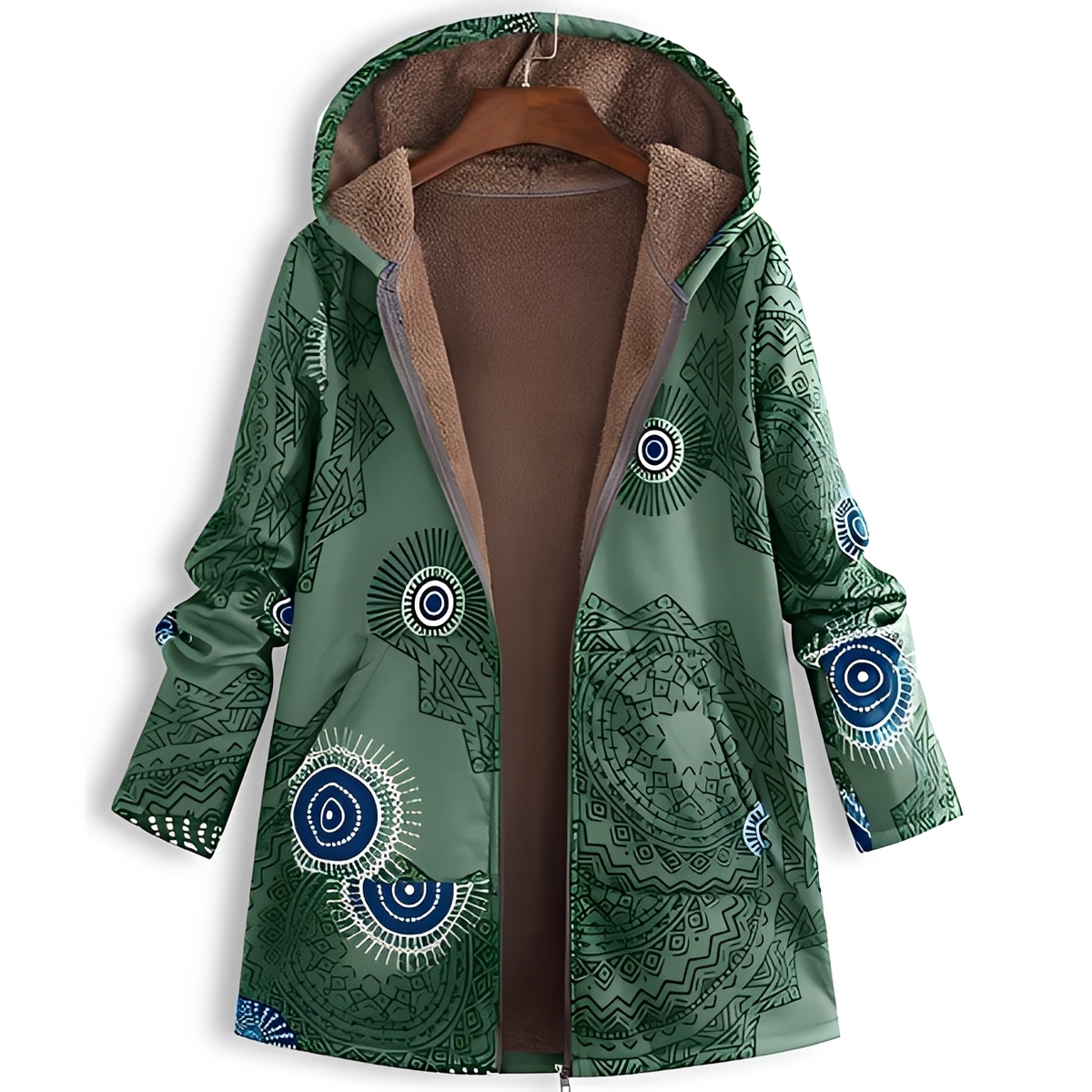 Olyvia - Vintage und gemütliche Kapuzenjacke