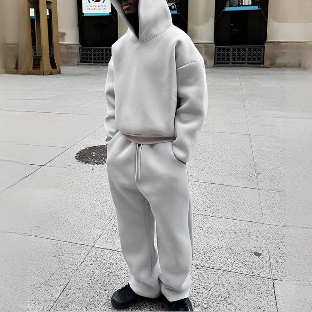 Marlon - Weites Set mit Kapuzenpullover und Hose