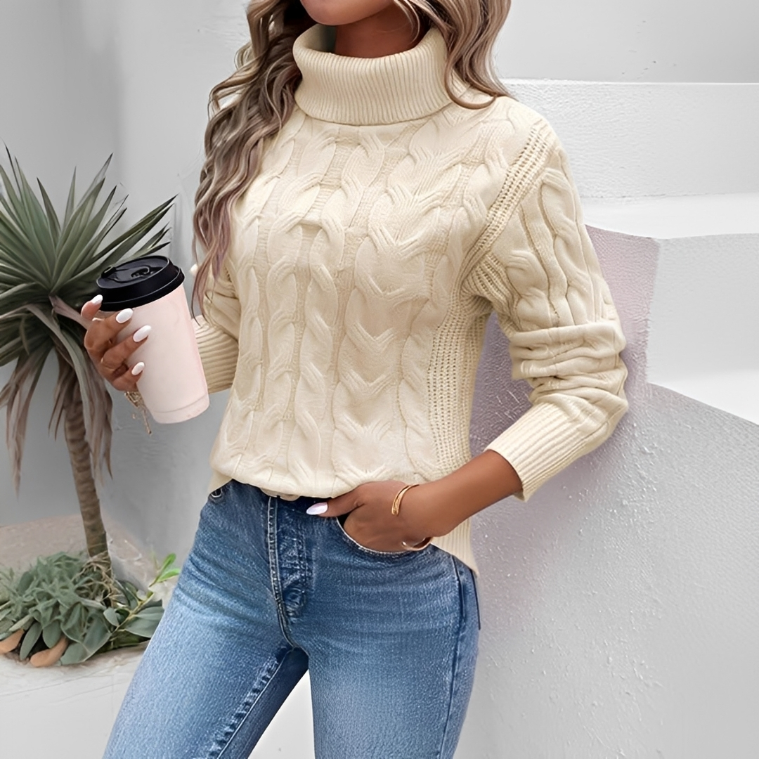 Amélie - Komfortabler und stilvoller Rollkragenpullover