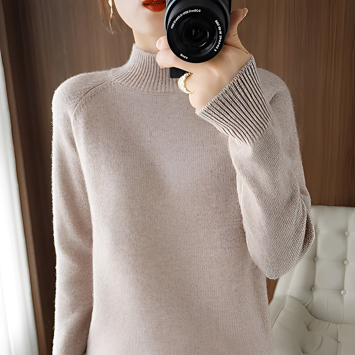Hannie - Eleganter und bequemer Rollkragenpullover