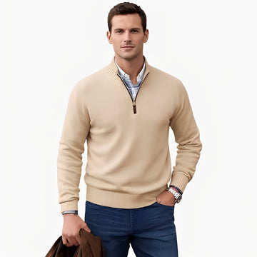 Jeremy - Komfortabler Pullover mit Reißverschlusskragen