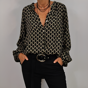 Lena - Stilvolle Bluse mit V-Ausschnitt