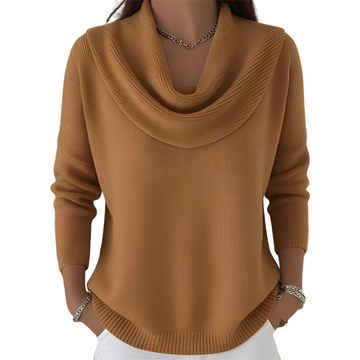 Marva - Stilvoller Pullover mit großzügigem Kragen