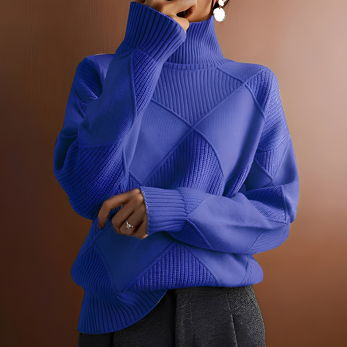 Morgan - Bequemer Pullover mit hohem Kragen