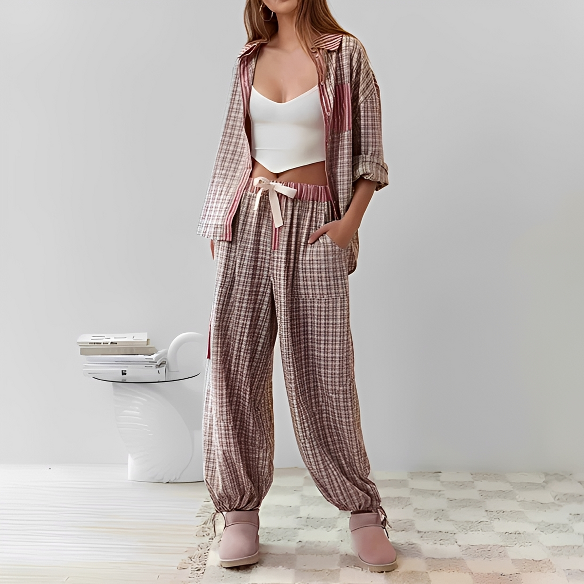 Ellenora - Bequemes und gemütliches Pyjama-Set