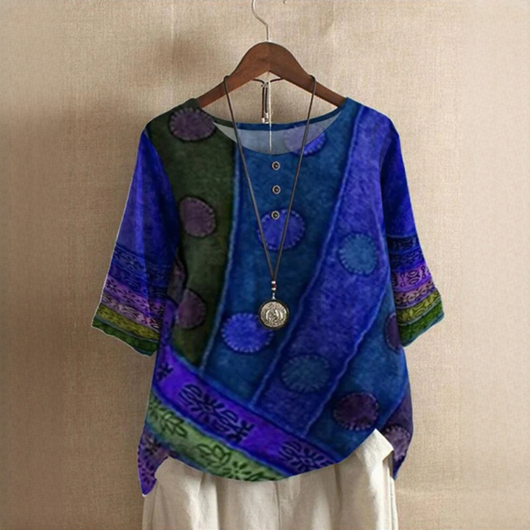 Jessel - Stilvolle Bluse mit Rundkragen