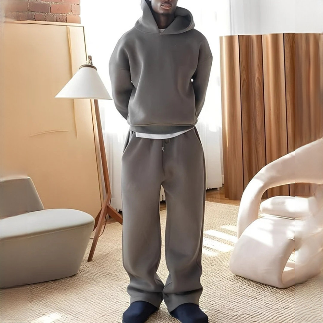 Marlon - Weites Set mit Kapuzenpullover und Hose