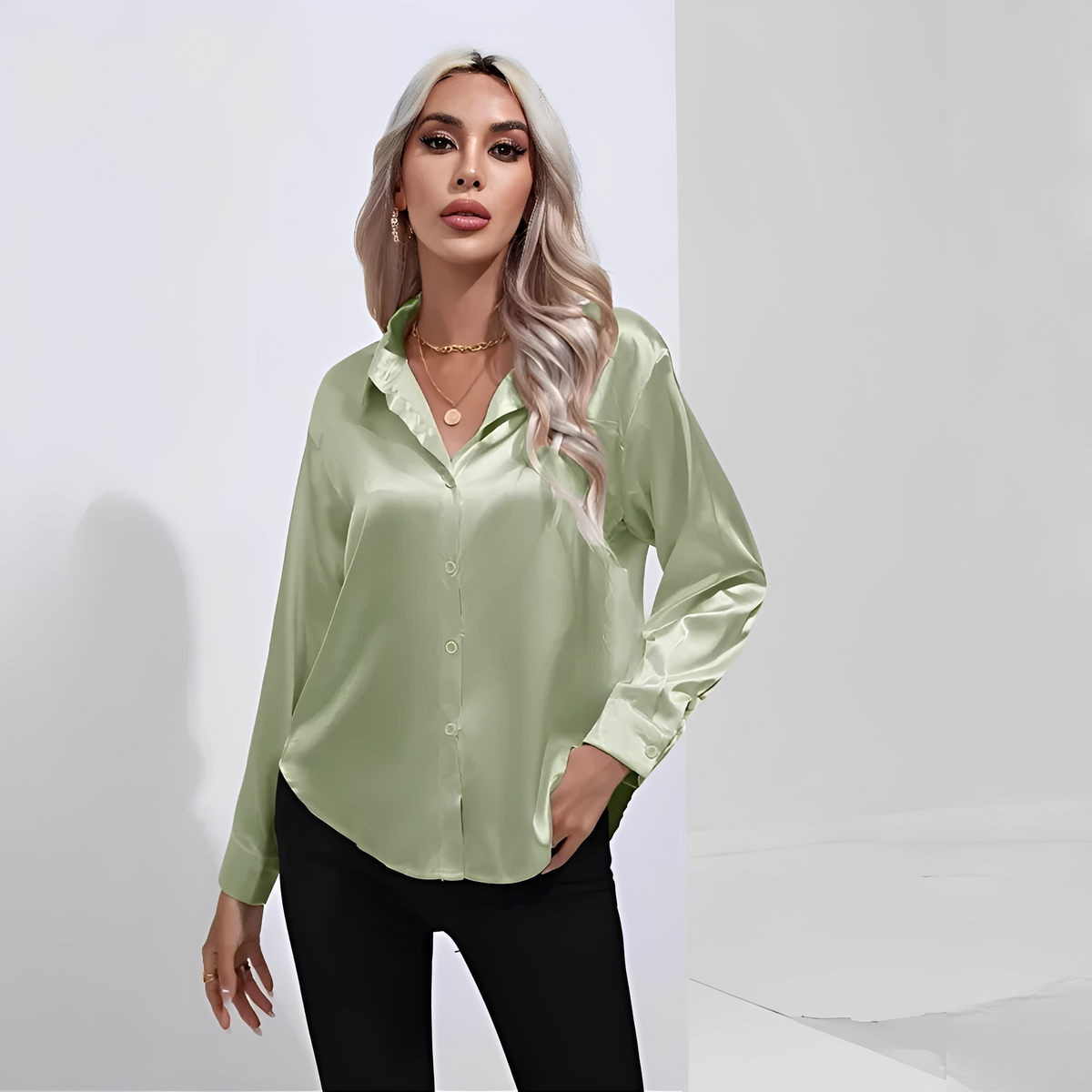 Liliane - Elegante Bluse mit langen Ärmeln