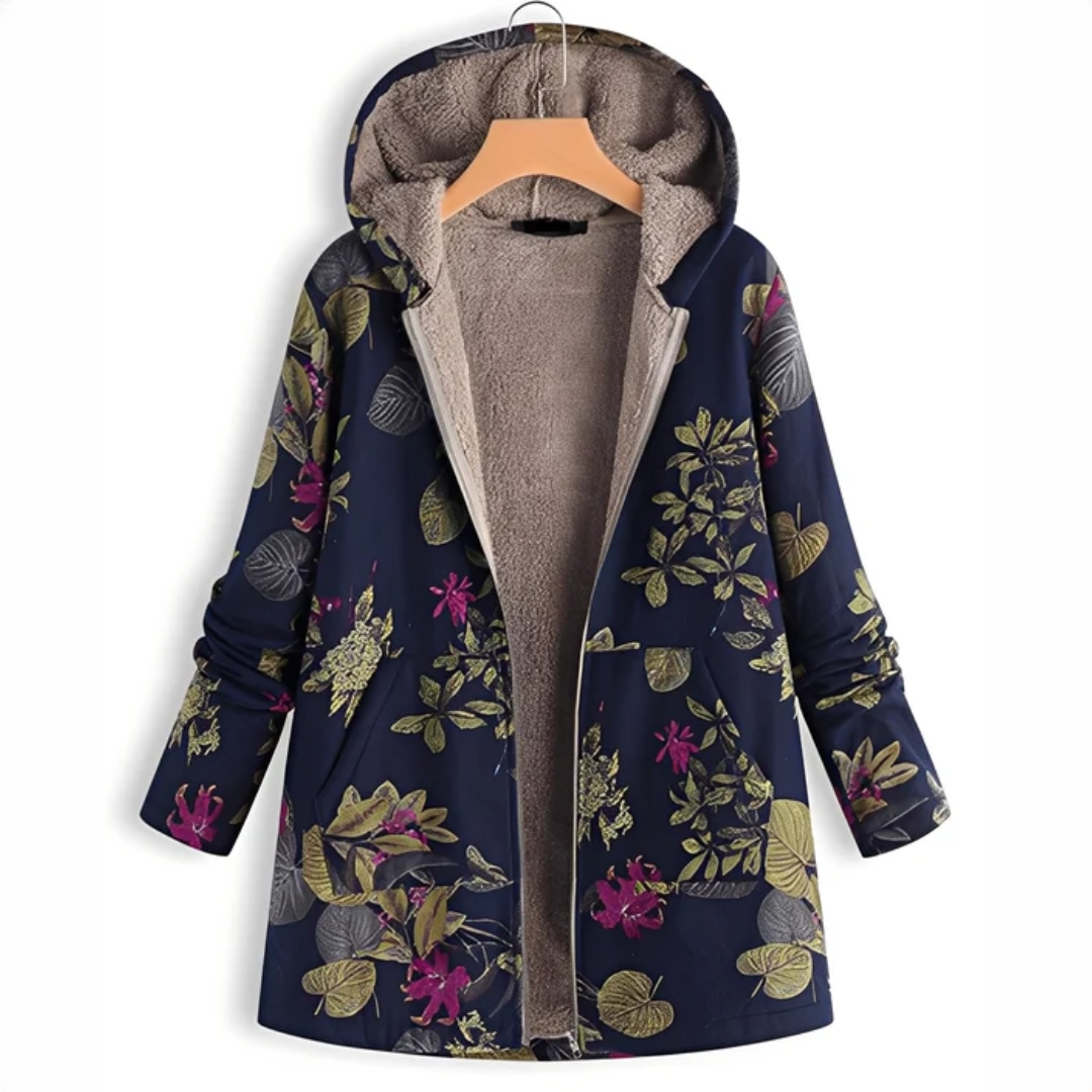 Jaslene - Klassische und kuschelige Jacke mit Kapuze