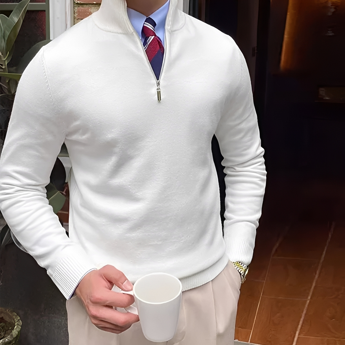 Sean - Bequemer Halbzip-Pulli