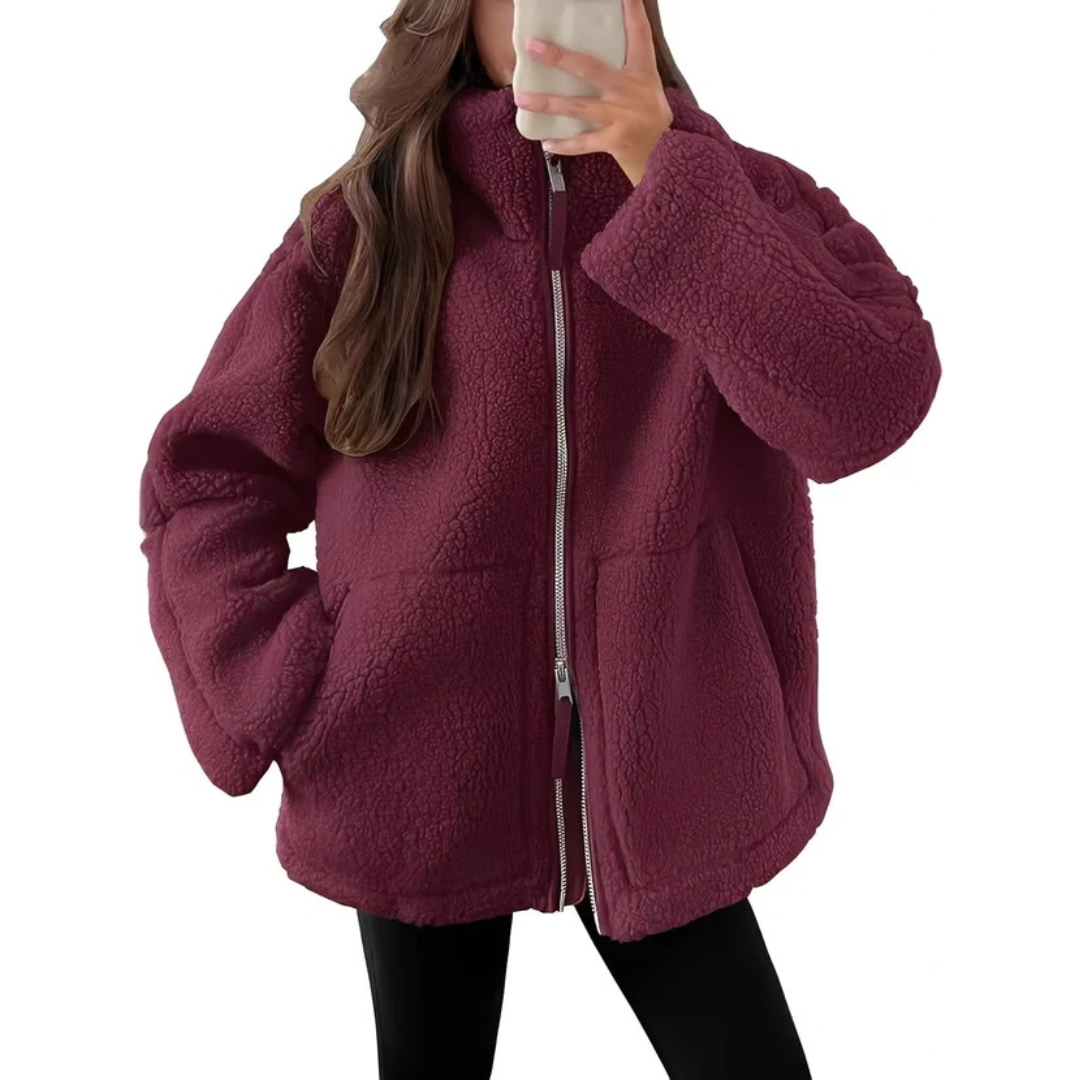 Rowena - Stylische Jacke mit Reißverschluss für Wärme