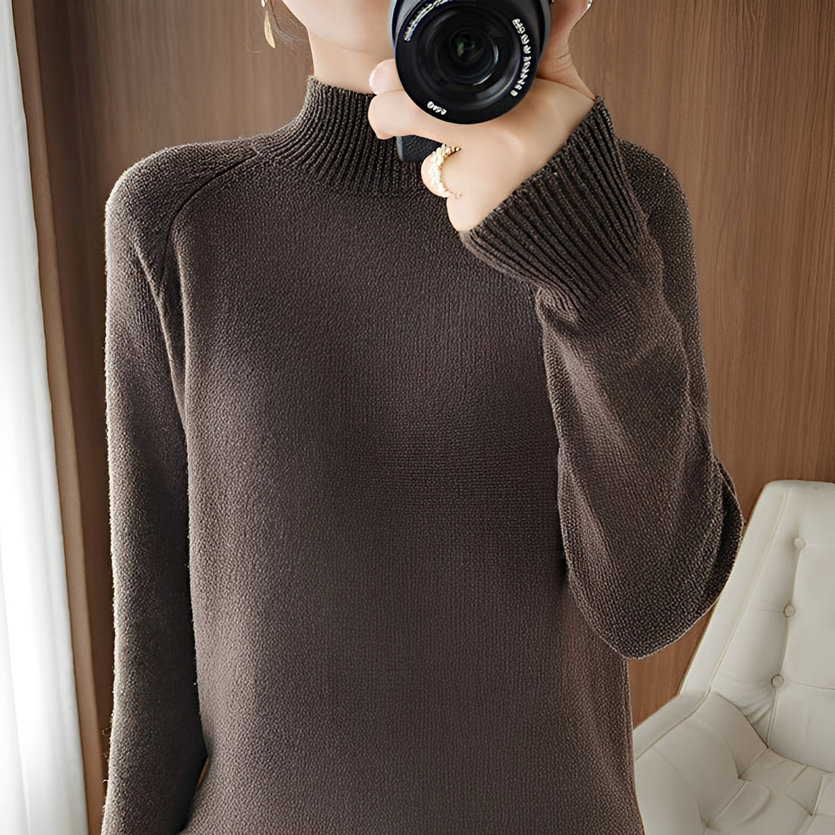 Hannie - Eleganter und bequemer Rollkragenpullover