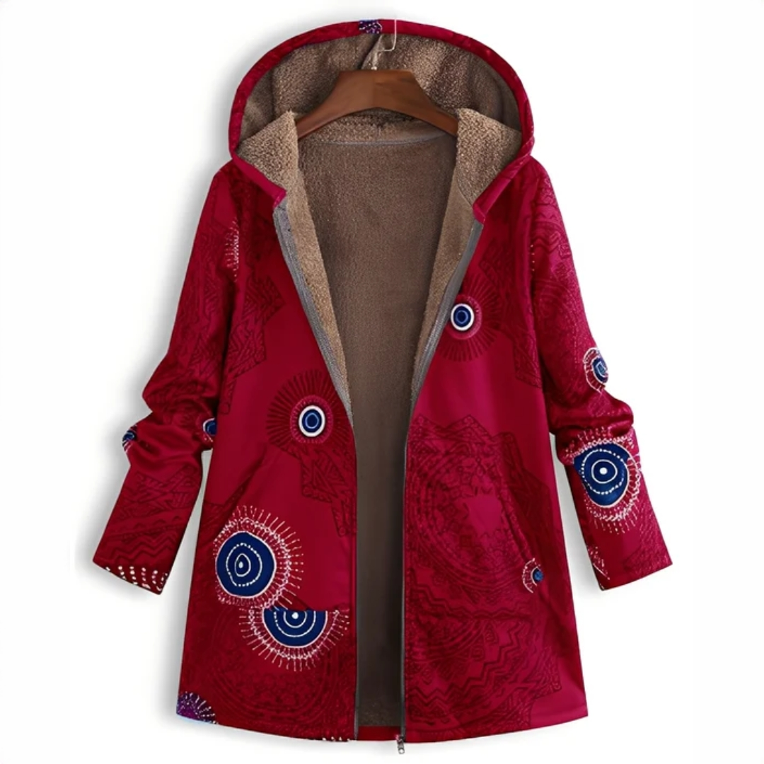 Jaslene - Klassische und kuschelige Jacke mit Kapuze