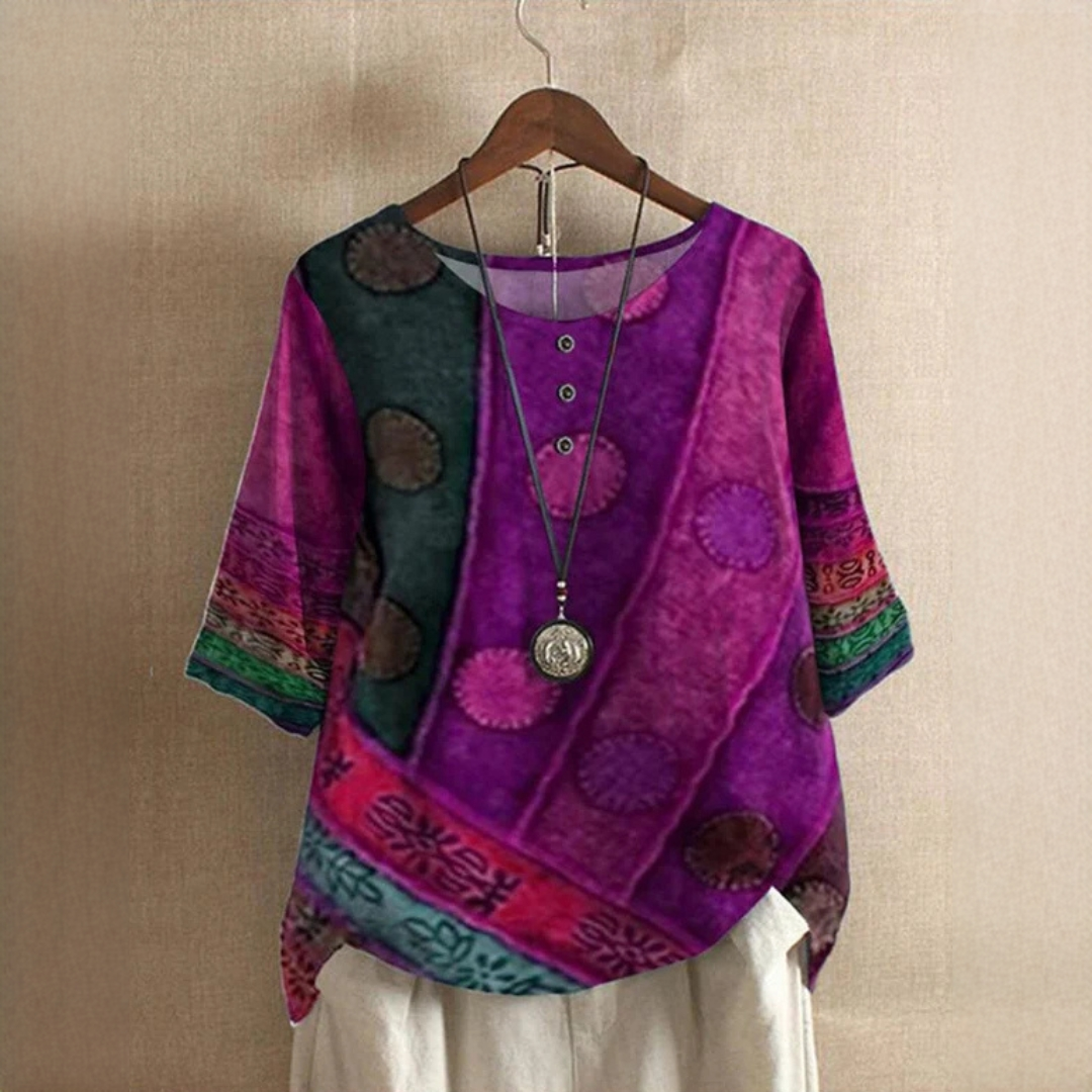 Jessel - Stilvolle Bluse mit Rundkragen