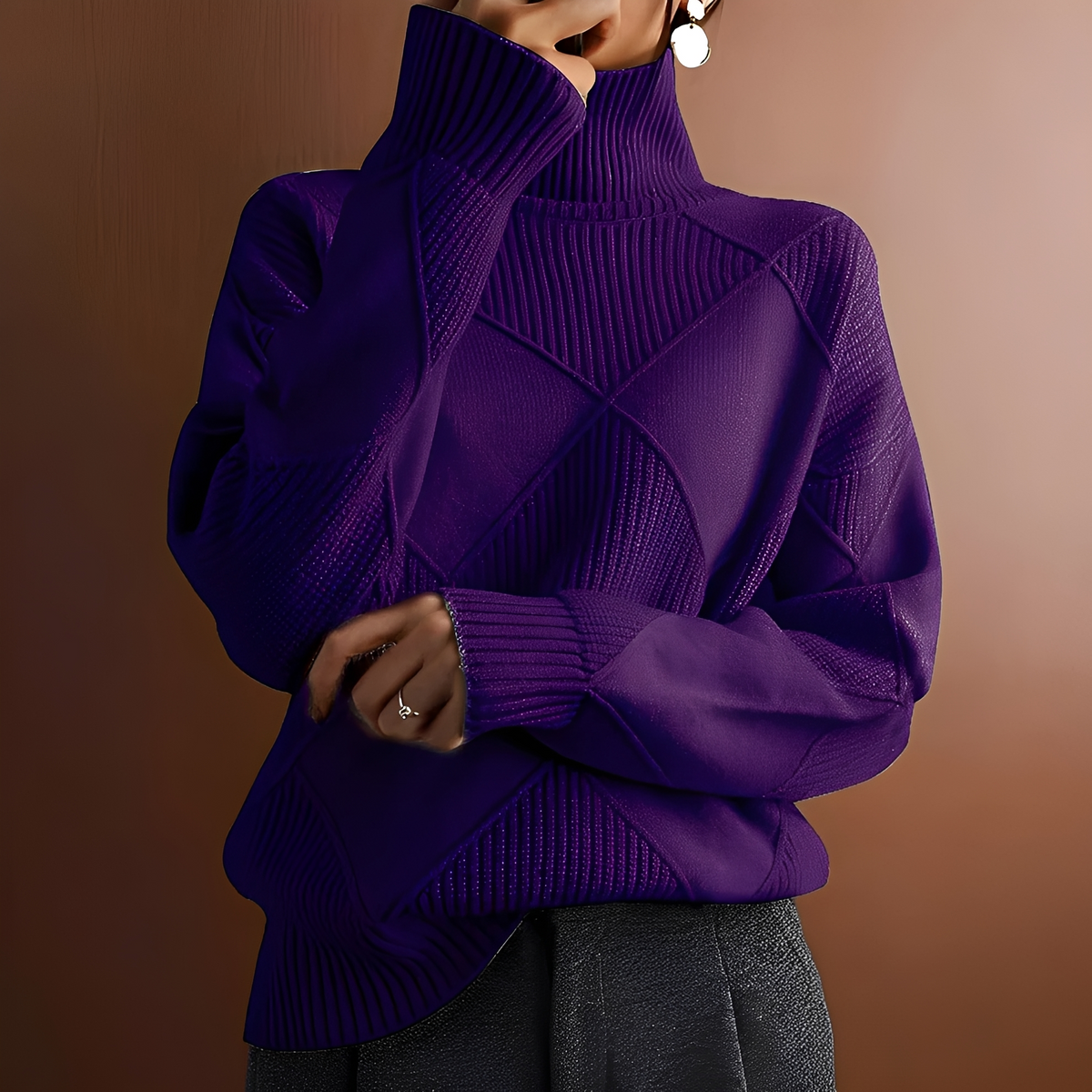 Morgan - Bequemer Pullover mit hohem Kragen