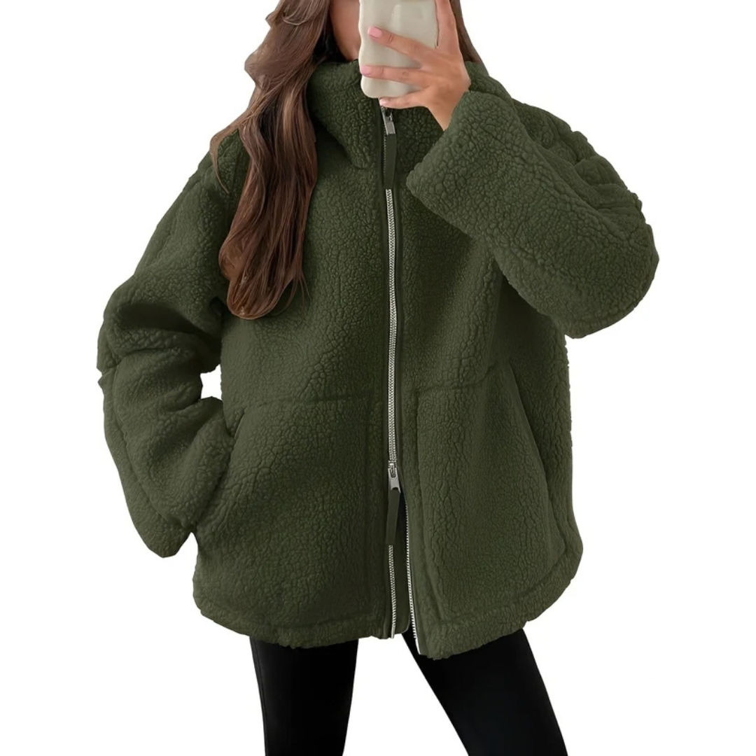 Rowena - Stylische Jacke mit Reißverschluss für Wärme