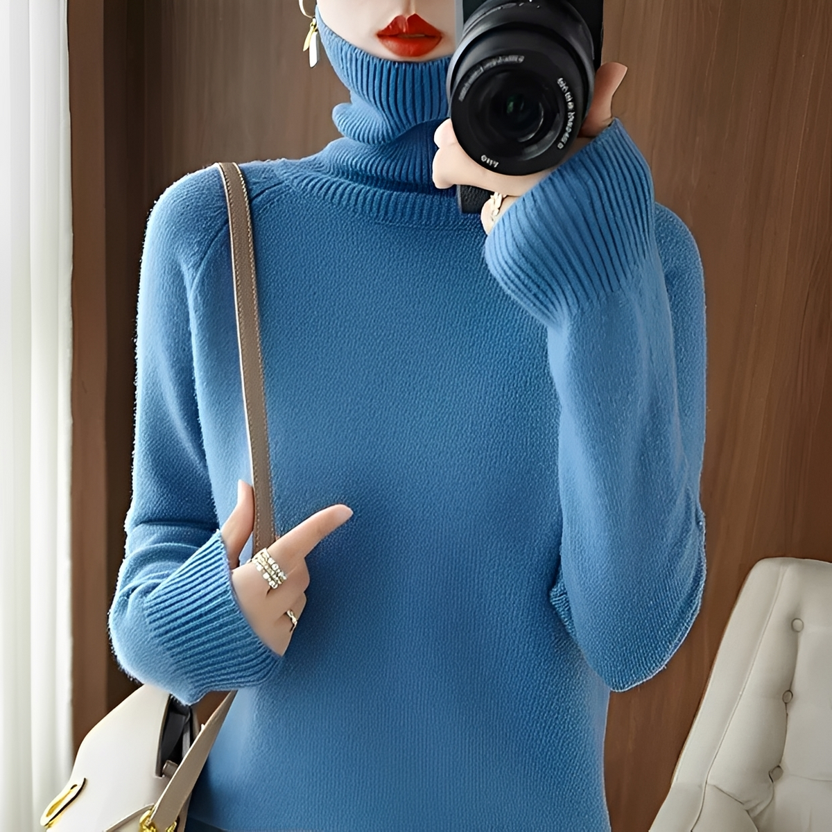 Hannie - Eleganter und bequemer Rollkragenpullover