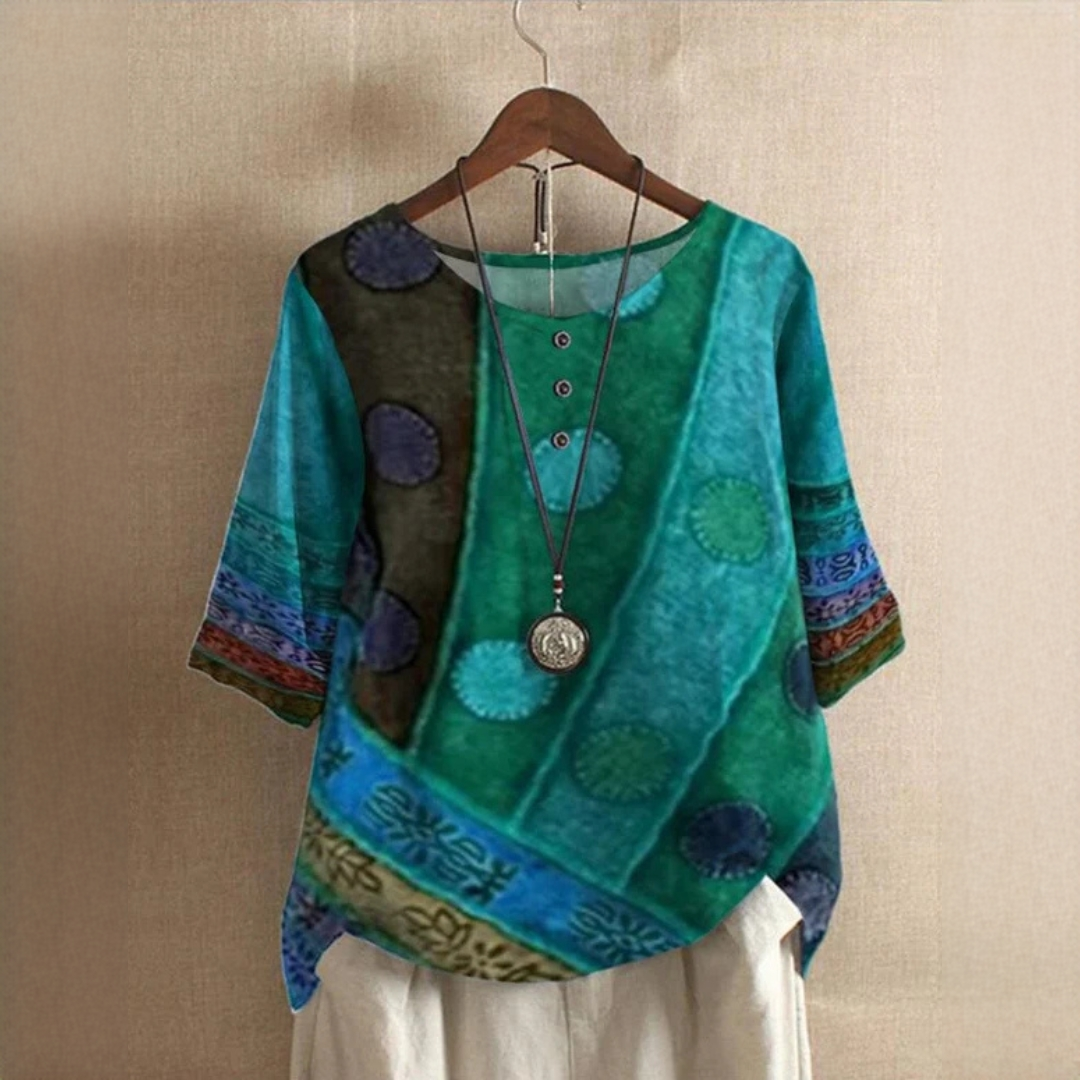 Jessel - Stilvolle Bluse mit Rundkragen