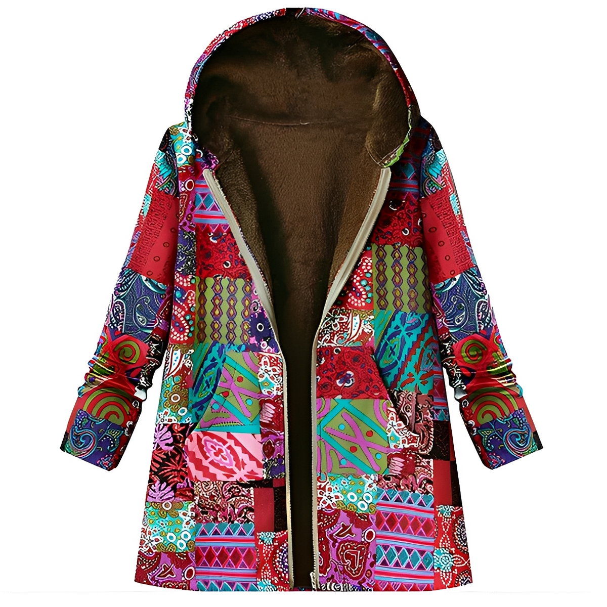 Olyvia - Vintage und gemütliche Kapuzenjacke