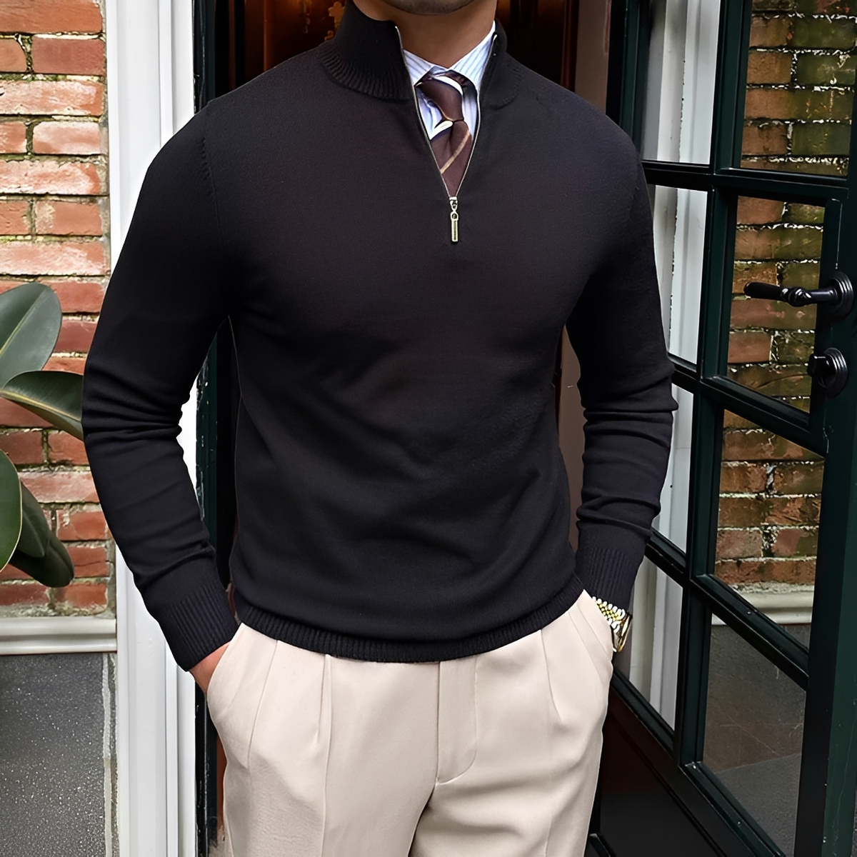 Sean - Bequemer Halbzip-Pulli