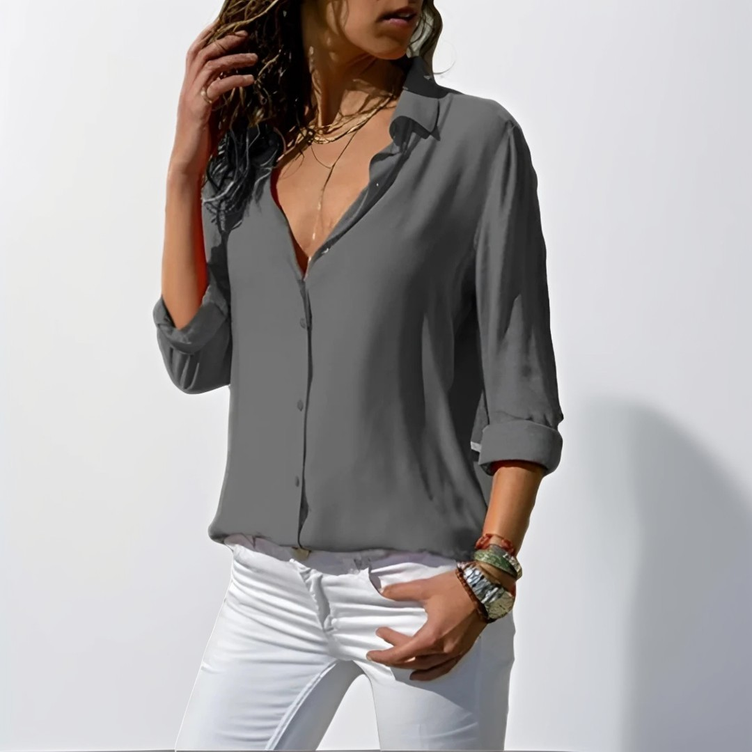 Delilah - Elegante Bluse mit langen Ärmeln