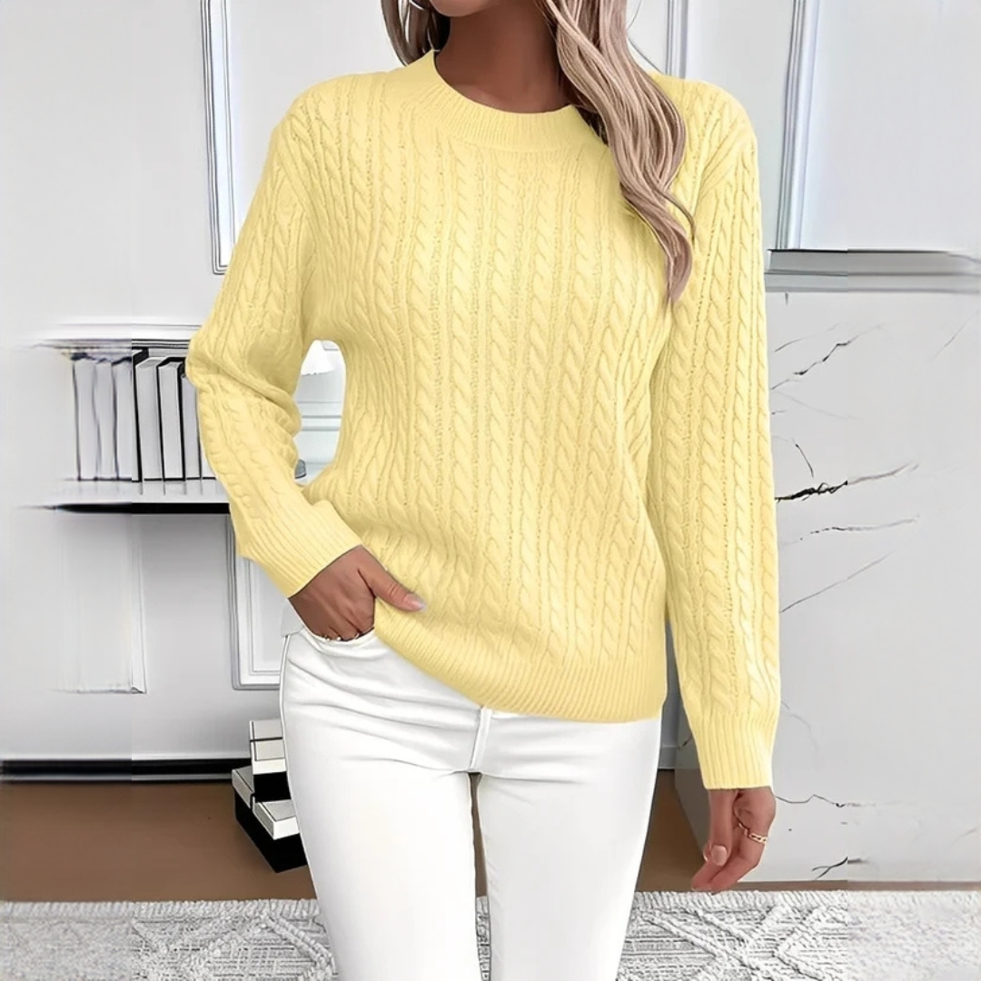 Charisse - Bequemer Rundhals-Pullover