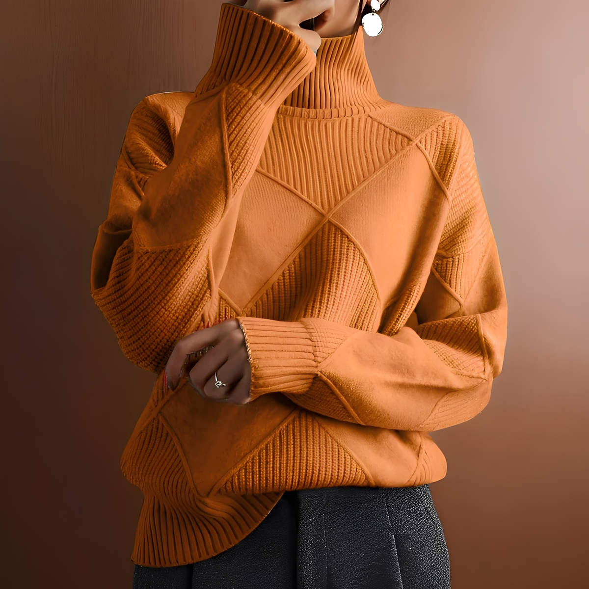 Morgan - Bequemer Pullover mit hohem Kragen