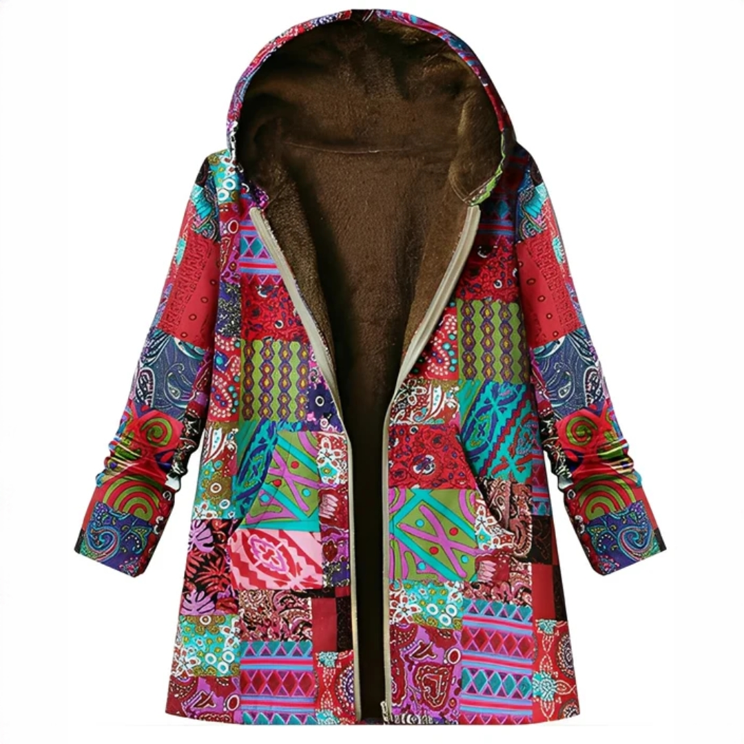 Jaslene - Klassische und kuschelige Jacke mit Kapuze