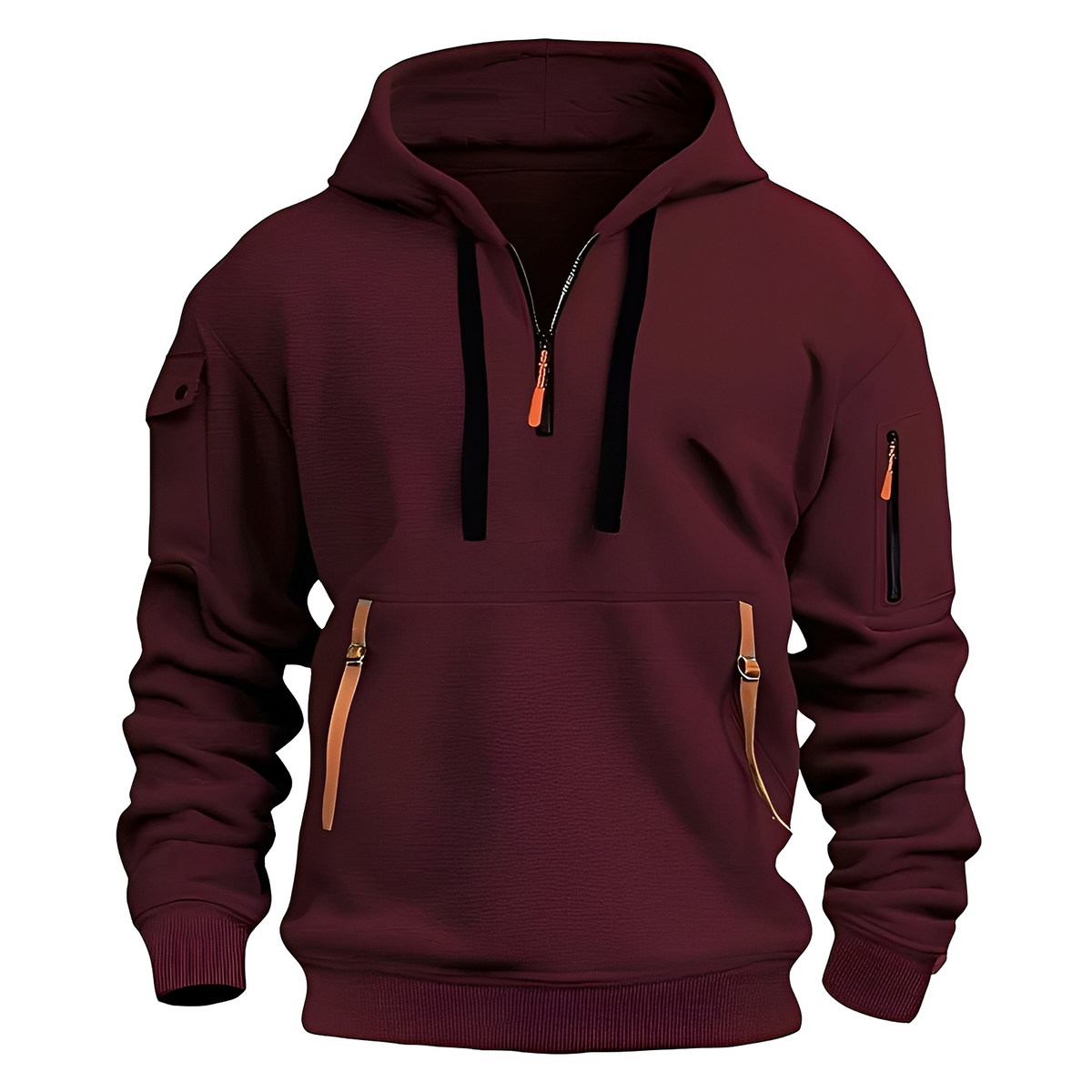Norton - Robuster Hoodie mit halbem Reißverschluss