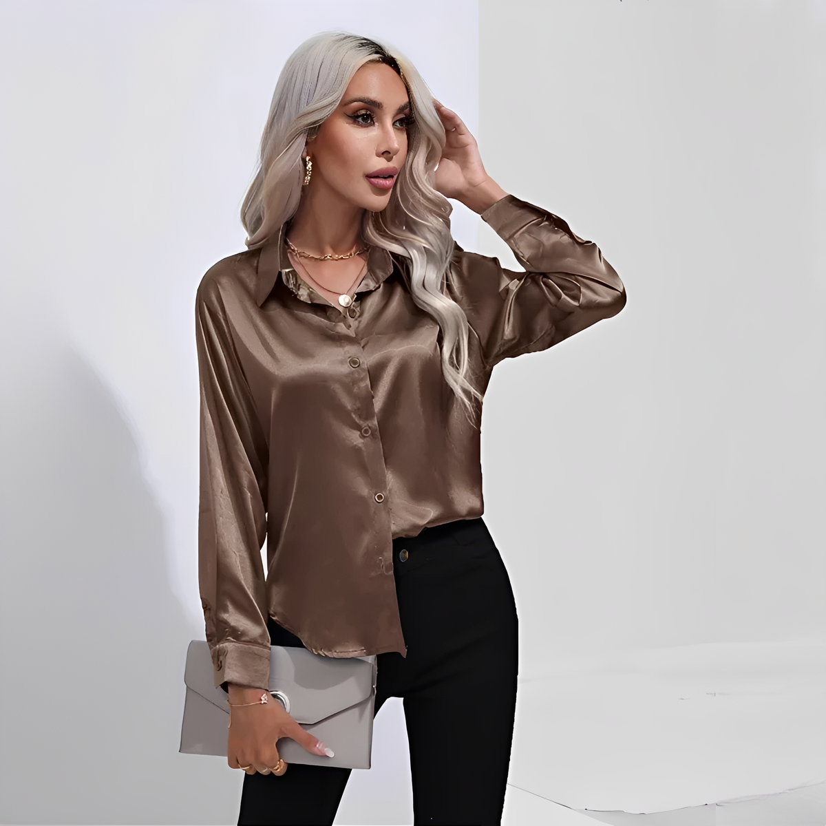 Liliane - Elegante Bluse mit langen Ärmeln