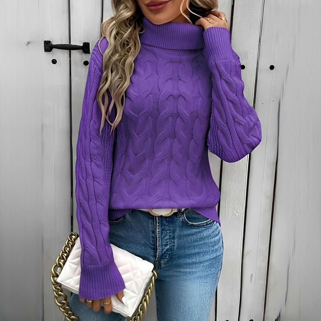 Amélie - Komfortabler und stilvoller Rollkragenpullover