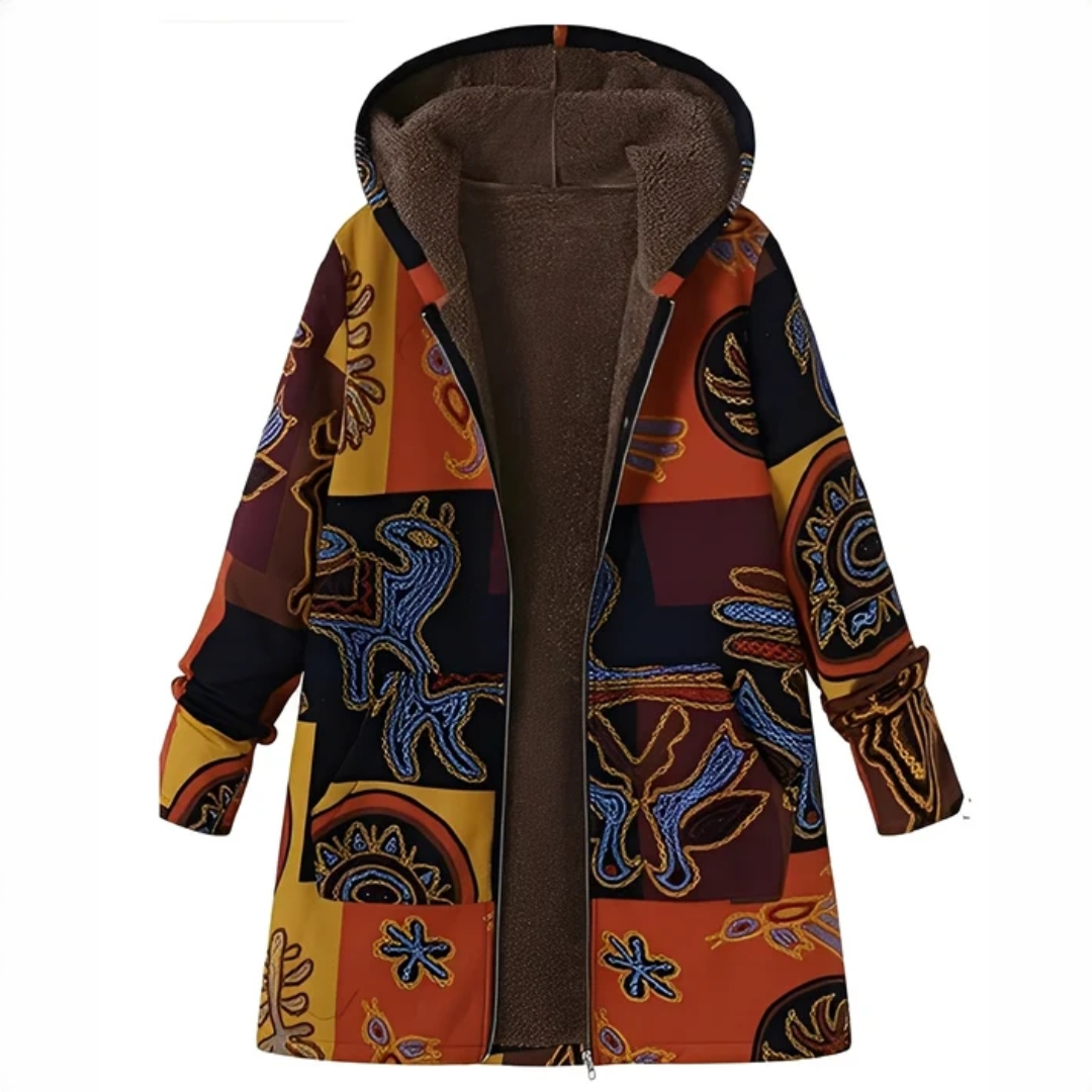 Jaslene - Klassische und kuschelige Jacke mit Kapuze