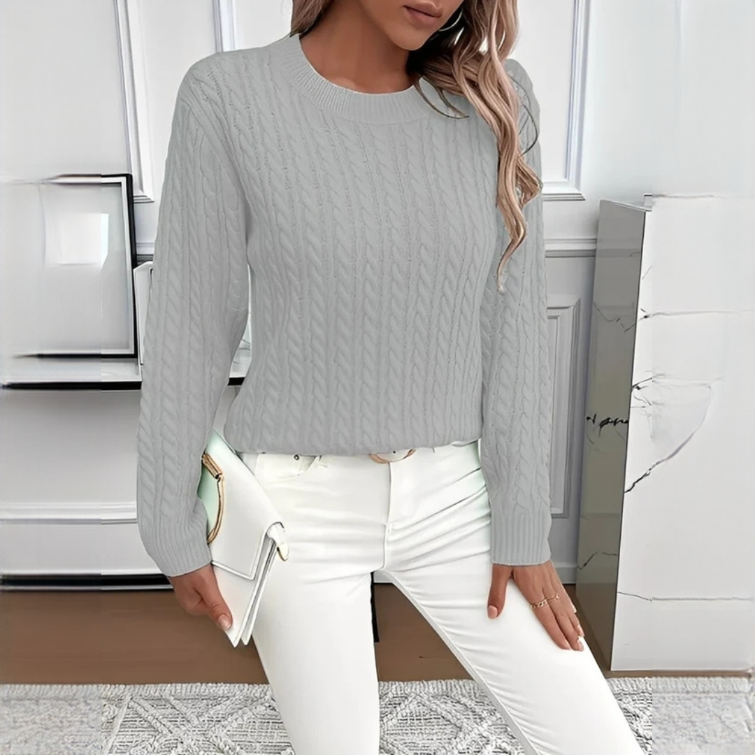 Charisse - Bequemer Rundhals-Pullover