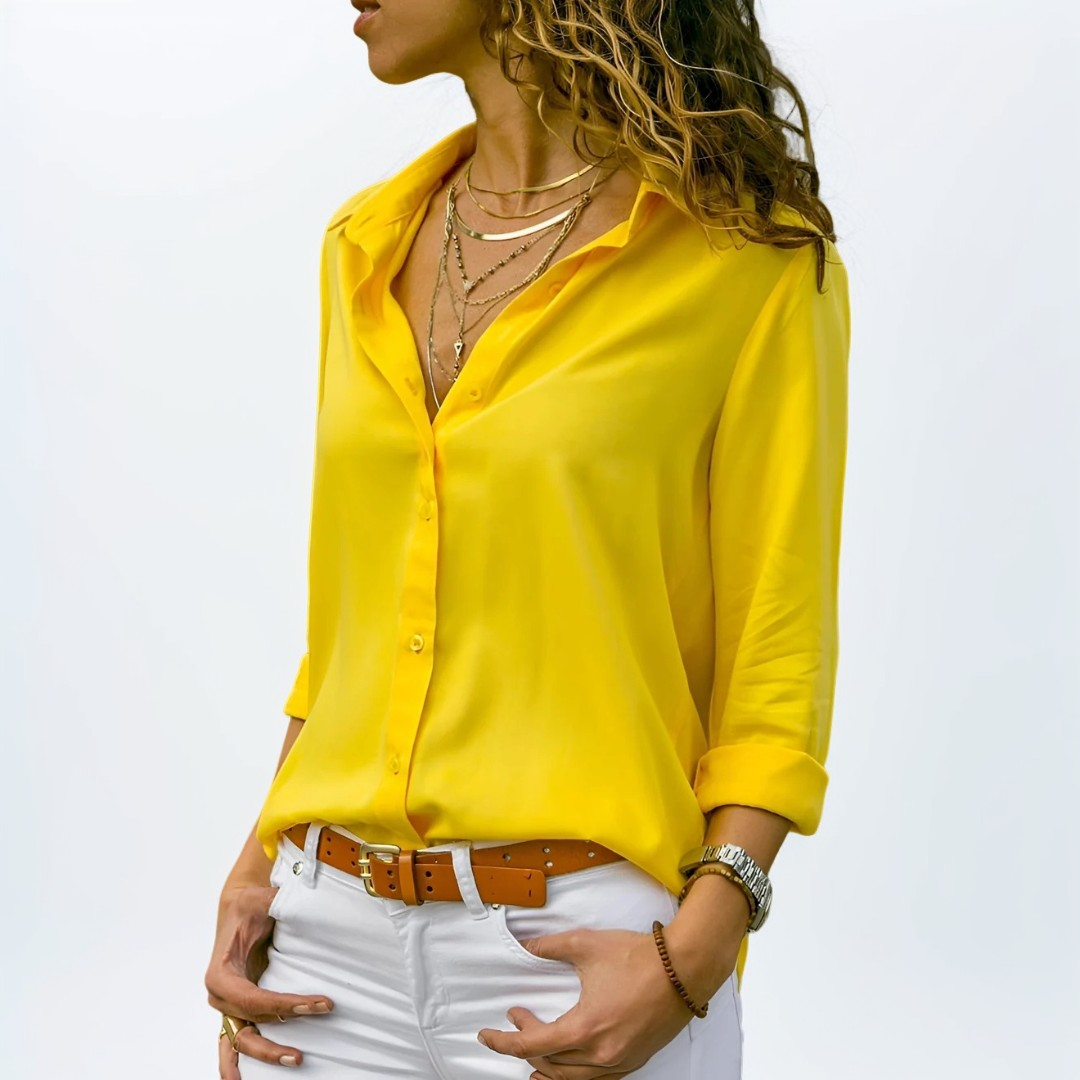 Delilah - Elegante Bluse mit langen Ärmeln