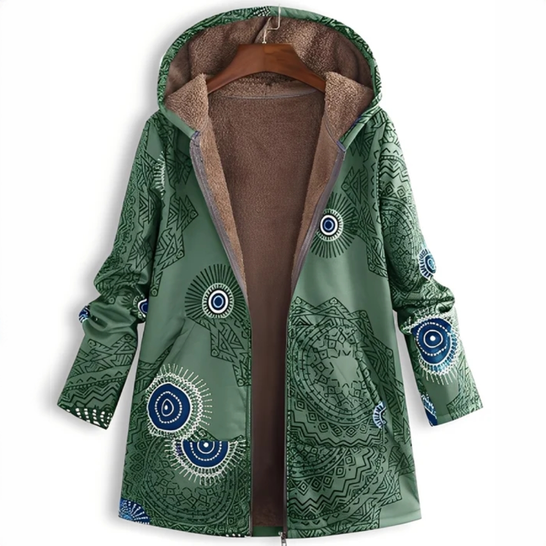 Jaslene - Klassische und kuschelige Jacke mit Kapuze